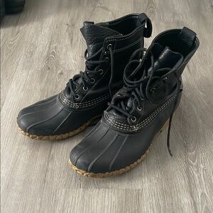 Women's Black LL Bean Boots